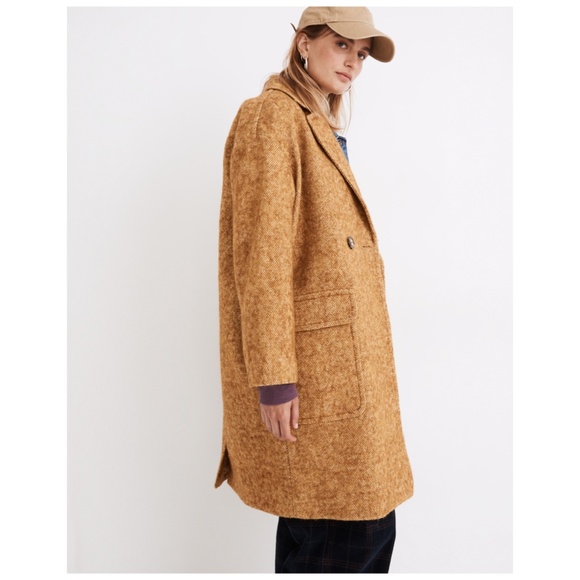 NWT Madewell Averdon Coat in Bouclé Fabric Medium
